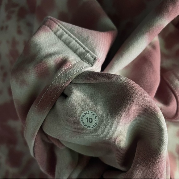 Lululemon Tie Dye Marmoleado Ancient Copper All Yours Hoodie Sz 10 26710 - Picture 10 of 12